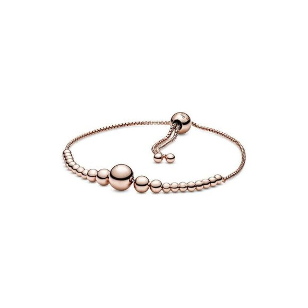 Pandora 14K Rose Gold Plated Slider Bracelet
